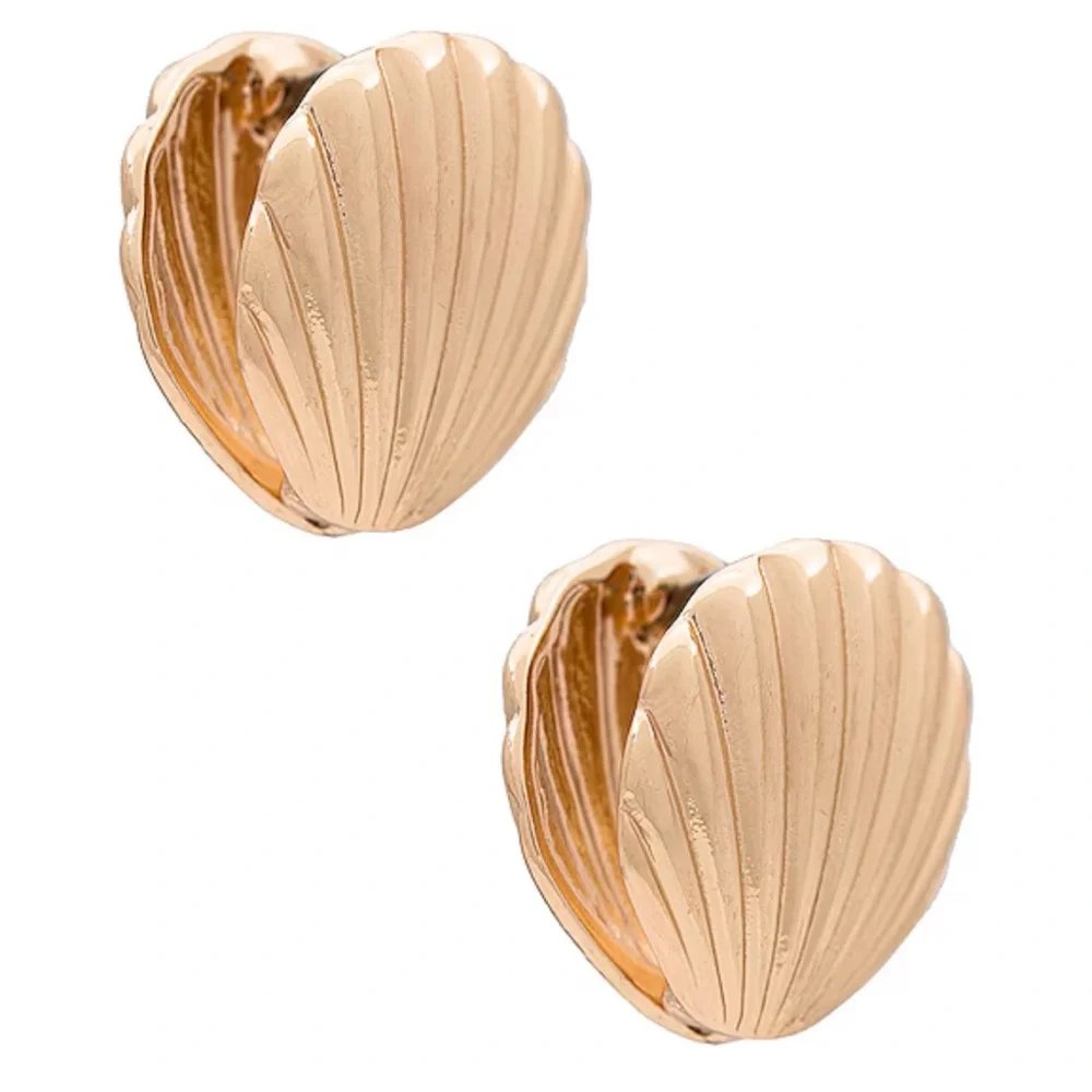 nib HOUSE OF HARLOW Scallop Shell Earrings - Picture 2 of 8